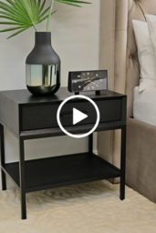Duo Black Bedside Table - thumbnail 3