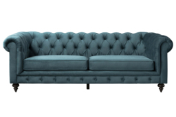 Monty Three Seat Sofa - Peacock - thumbnail 1