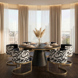 Suki Dining Chair – Brushed Brass Base - thumbnail 2