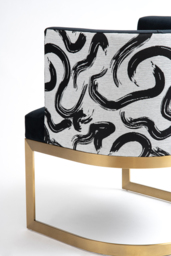 Suki Dining Chair – Brushed Brass Base - thumbnail 5