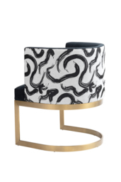 Suki Dining Chair – Brushed Brass Base - thumbnail 4