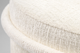 Tubio Footstool Ivory Chenille - thumbnail 3