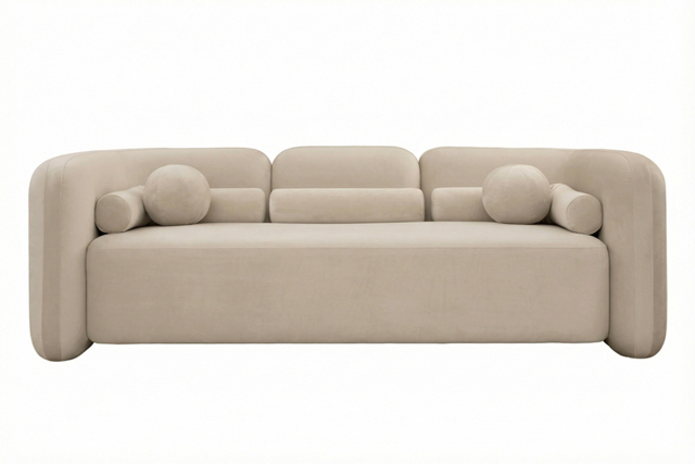 Munich Three Seat Sofa – Taupe - image 1