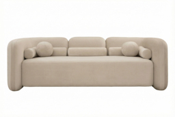 Munich Three Seat Sofa – Taupe - thumbnail 1