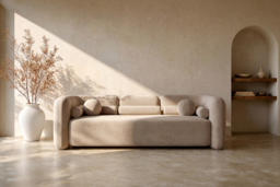 Munich Three Seat Sofa – Taupe - thumbnail 2