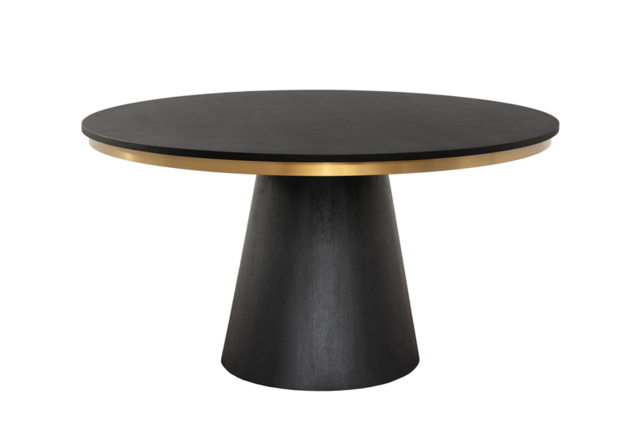 Brewster 4-6 Seat Black Dining Table - image 1