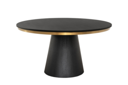 Brewster 4-6  Seat Black Dining Table