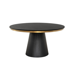 Brewster 4-6  Seat Black Dining Table - thumbnail 6