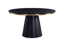 Brewster 4-6  Seat Black Dining Table - thumbnail 7