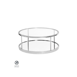 Rippon Silver Circular Coffee Table - thumbnail 4