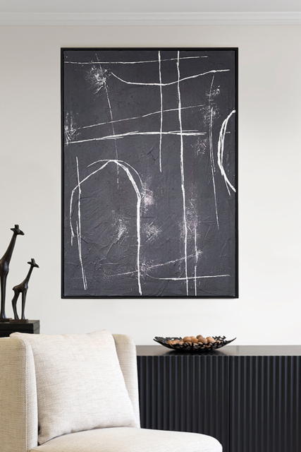 Structures One - Hand-Painted Wall Art - image 1