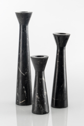 "Terza Candle Holders Black "