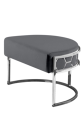 Alveare Footstool Silver - Smoke Grey - thumbnail 2