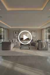 "Essen Right Hand Curved Corner Sofa – Dove Grey " - thumbnail 3