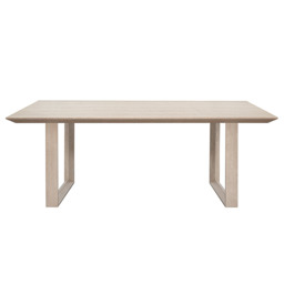 Rocco Washed Grey Oak Dining Table - thumbnail 6