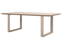 Rocco Washed Grey Oak Dining Table - thumbnail 3