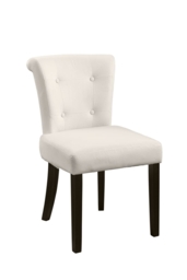 Positano Dining Chair with Back Ring / Black legs- Cream - thumbnail 3