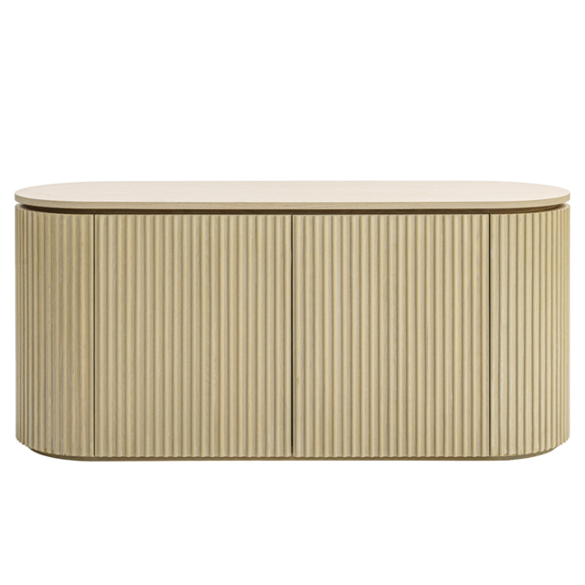 Ophelia Washed Grey Oak Sideboard Table - image 1