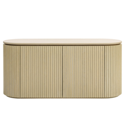 Ophelia Washed Grey Oak Sideboard Table - thumbnail 1