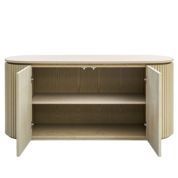 Ophelia Washed Grey Oak Sideboard Table - thumbnail 3