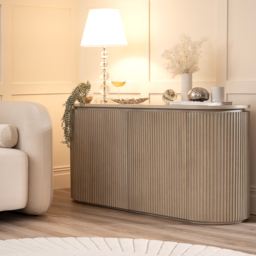 Ophelia Washed Grey Oak Sideboard Table - thumbnail 2