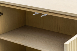 Ophelia Washed Grey Oak Sideboard Table - thumbnail 5