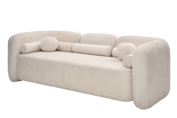 "Munich Three Seat Sofa - Light Taupe " - thumbnail 2