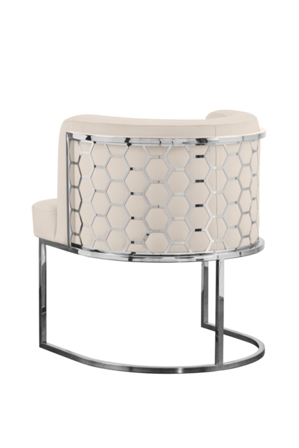 Alveare Dining Chair Silver - Chalk - image 1