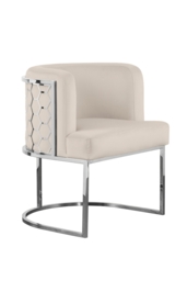 Alveare Dining Chair Silver - Chalk - thumbnail 4