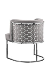 Alveare Dining Chair Silver - Dove Grey
