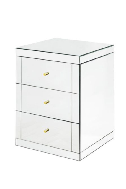 Lucia Mirrored Bedside Table - image 1