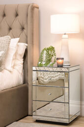 Lucia Mirrored Bedside Table - thumbnail 9