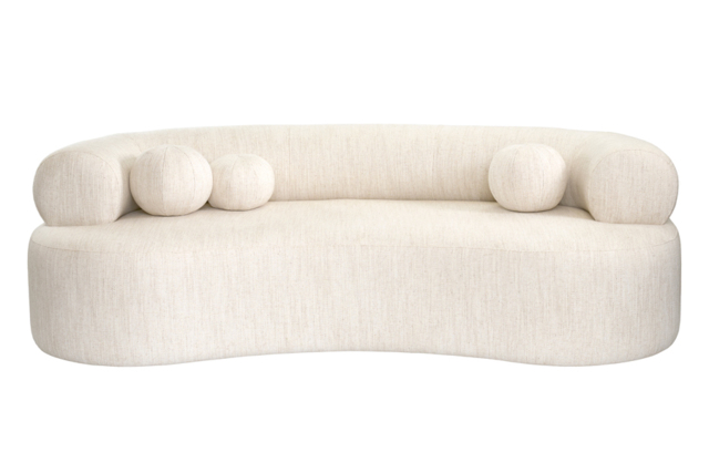 Rolls Three Seat Sofa Natural Linen - image 1