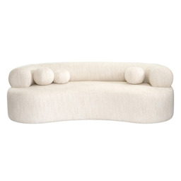 Rolls Three Seat Sofa Natural Linen - thumbnail 6