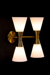 Camille Double Wall Light Brass - thumbnail 3