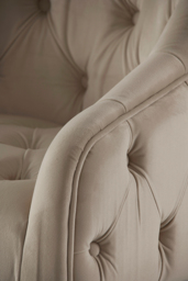 Sophia Dining Chair - Taupe - Brass caps - thumbnail 4