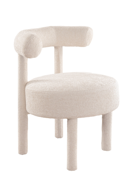 "Lica Accent Chair Ivory Chenille " - image 1