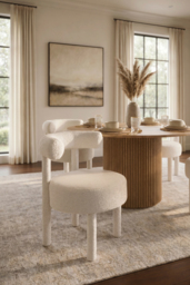 "Lica Accent Chair Ivory Chenille " - thumbnail 2