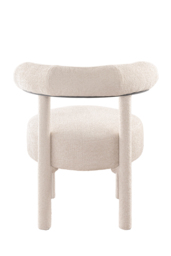 "Lica Accent Chair Ivory Chenille " - thumbnail 5