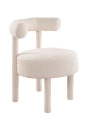 "Lica Accent Chair Ivory Chenille " - thumbnail 1