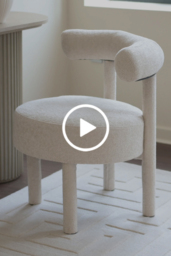 "Lica Accent Chair Ivory Chenille " - thumbnail 6