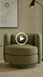 Calvin Swivel Armchair - Pistachio - thumbnail 3