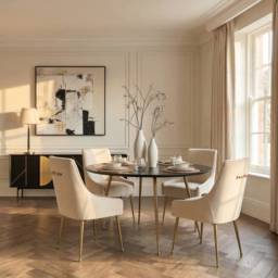 Mason Dining Table – Brushed Gold Legs - thumbnail 2