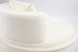 "Tubio Lounge Chair Ivory Chenille " - thumbnail 5