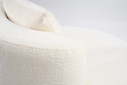 "Tubio Lounge Chair Ivory Chenille " - thumbnail 6