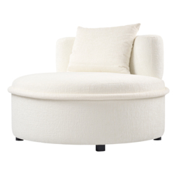"Tubio Lounge Chair Ivory Chenille "