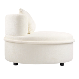 "Tubio Lounge Chair Ivory Chenille " - thumbnail 4