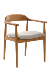 Sia 6-8 Seat Chestnut Dining Table and 6 Morton Chairs - thumbnail 3