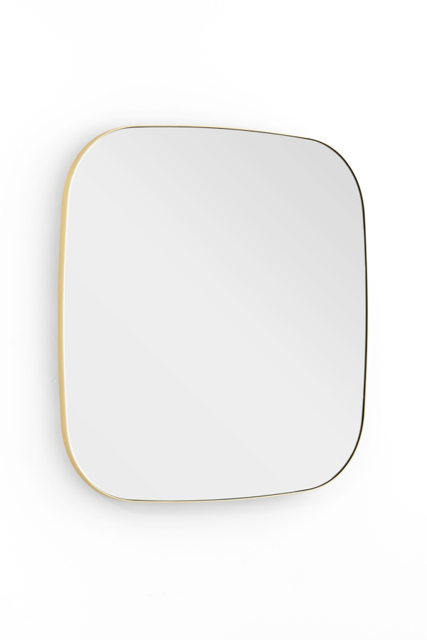 Emmerson Soft Square Mirror - Brushed Brass - image 1