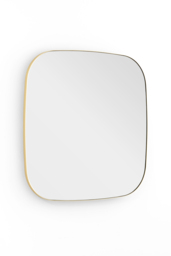 Emmerson Soft Square Mirror - Brushed Brass - thumbnail 1